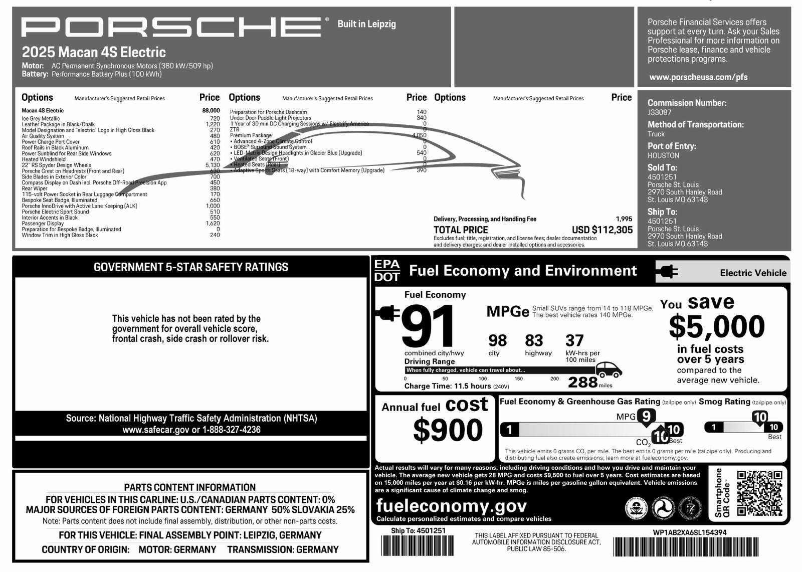 2025 Porsche Macan Macan 4S Electric