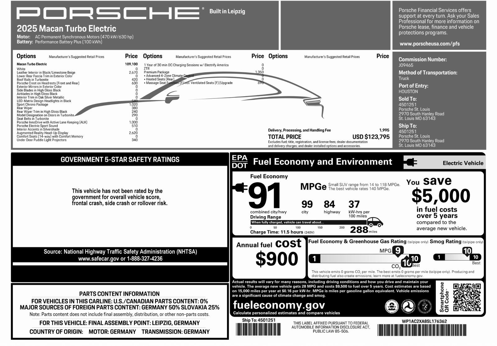 2025 Porsche Macan Electric Turbo
