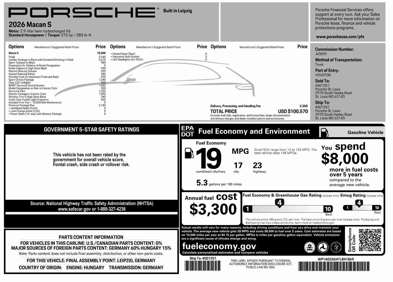 2026 Porsche Macan S