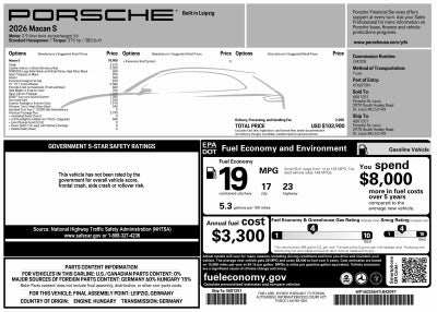 2026 Porsche Macan Macan S