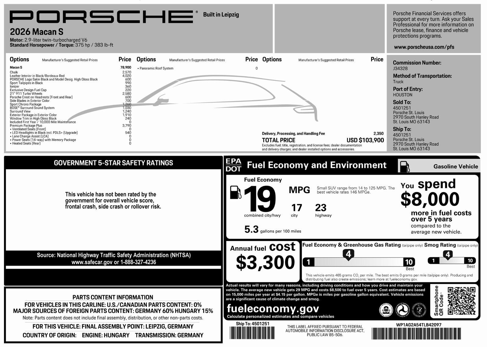 2026 Porsche Macan Macan S