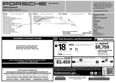 2026 Porsche Cayenne Cayenne S