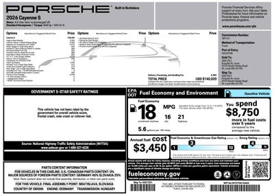 2026 Porsche Cayenne Cayenne S