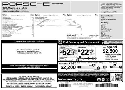 2026 Porsche Cayenne S E-Hybrid