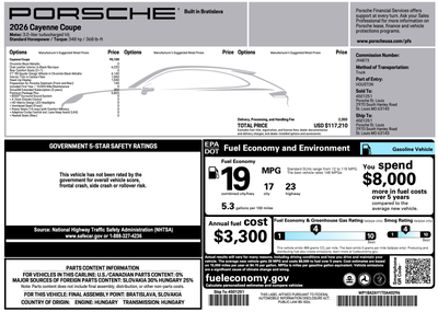 2026 Porsche Cayenne Cayenne Coupe