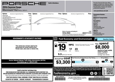 2026 Porsche Cayenne Cayenne Coupe