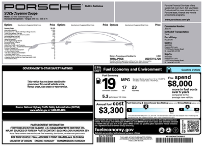 2026 Porsche Cayenne Cayenne Coupe
