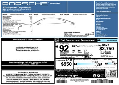 2026 Porsche Cayenne Cayenne S Coupe Electric