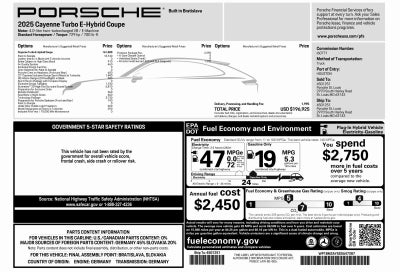 2025 Porsche Cayenne Turbo E-Hybrid
