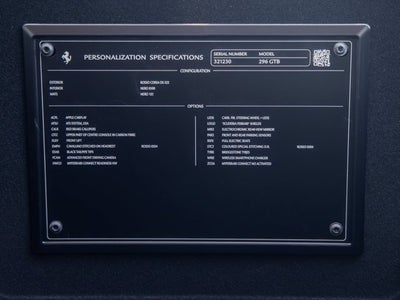 2025 Ferrari 296 GTB Base