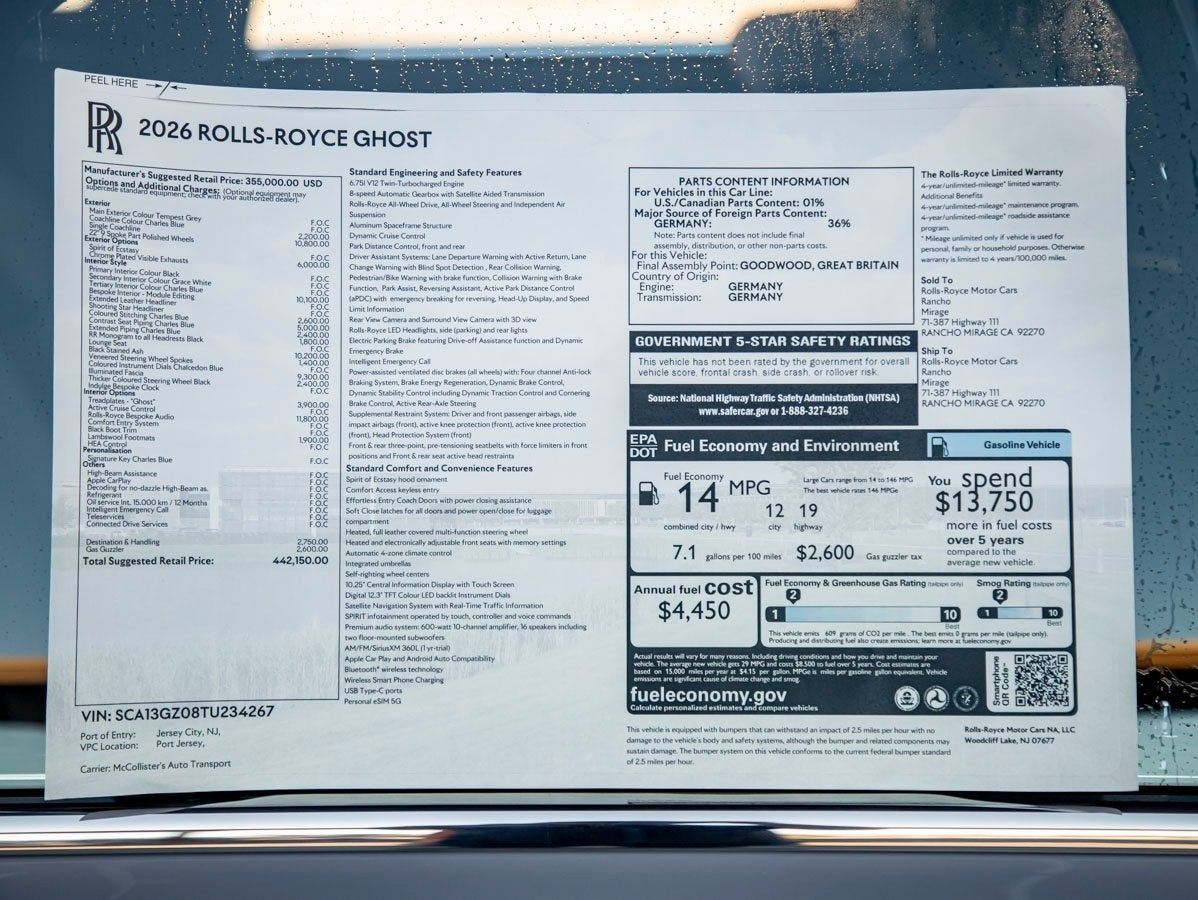 2026 Rolls-Royce Ghost 