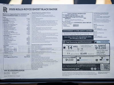 2025 Rolls-Royce Black Badge Ghost