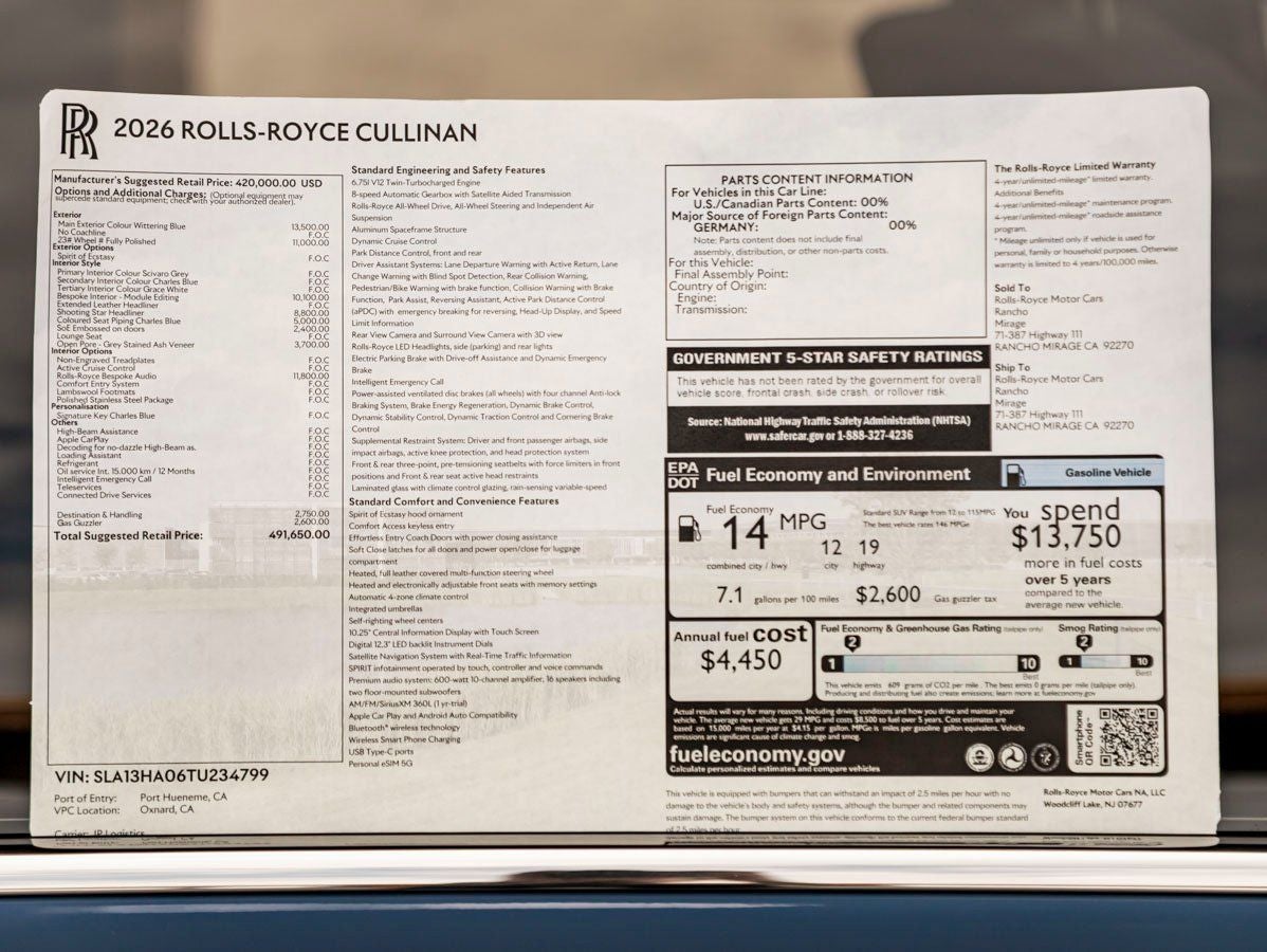 2026 Rolls-Royce Cullinan 