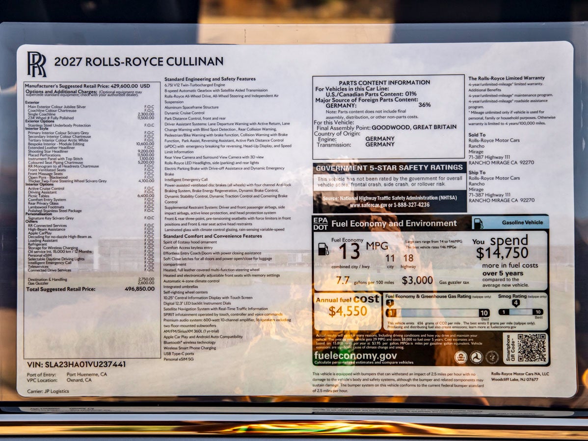 2027 Rolls-Royce Cullinan 