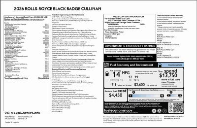 2026 Rolls-Royce Black Badge Cullinan
