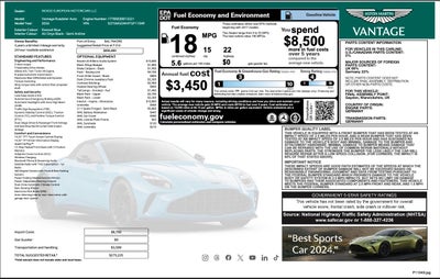 2026 Aston Martin Vantage Base