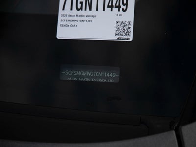 2026 Aston Martin Vantage S