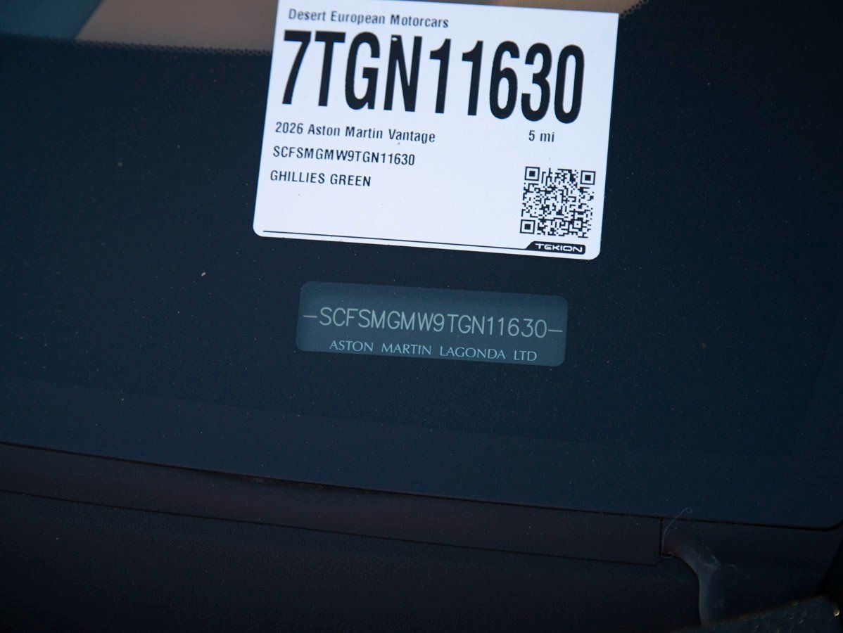 2026 Aston Martin Vantage S Coupe