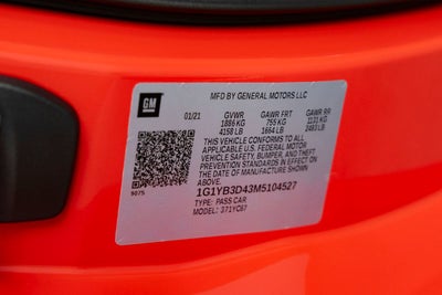 2021 Chevrolet Corvette Stingray 2LT