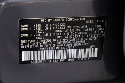 2018 Subaru Outback 2.5i Limited