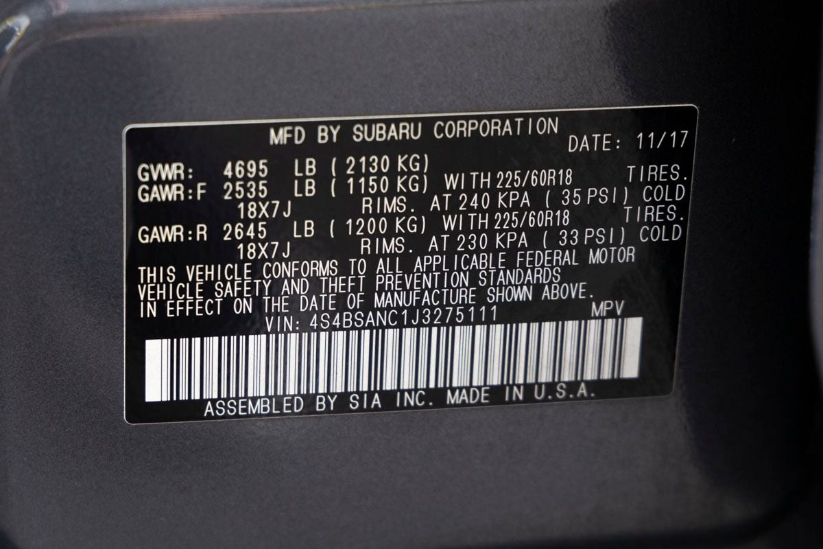 2018 Subaru Outback 2.5i Limited