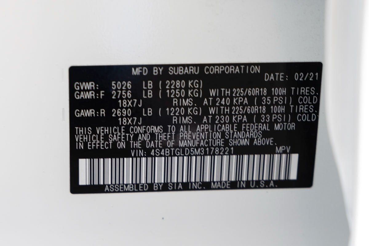 2021 Subaru Outback Onyx Edition XT