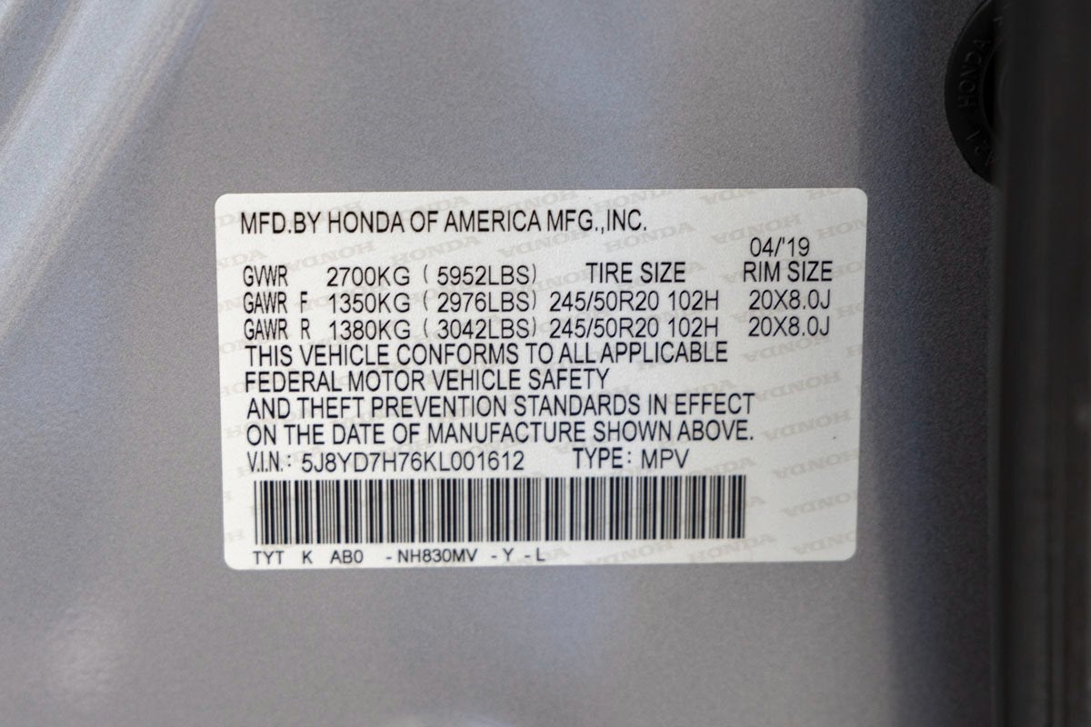 2019 Acura MDX Sport Hybrid 3.0L SH-AWD w/Advance Package