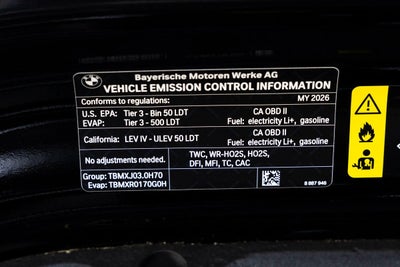 2026 BMW X5 xDrive50e