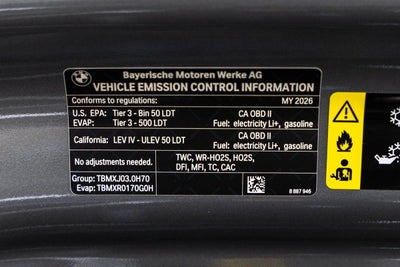 2026 BMW X5 xDrive50e