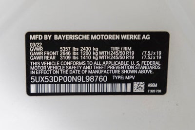 2022 BMW X3 xDrive30i