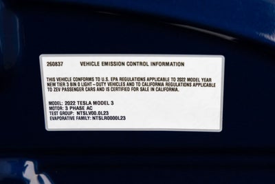 2022 Tesla Model 3 Long Range