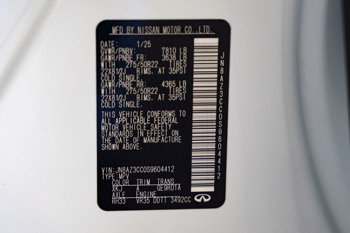 2025 INFINITI QX80 AUTOGRAPH