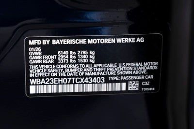2026 BMW 740i 740i