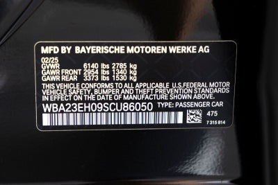 2025 BMW 740i 740i