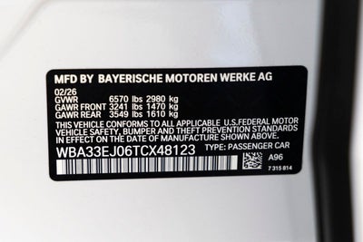 2026 BMW 760i 760i xDrive