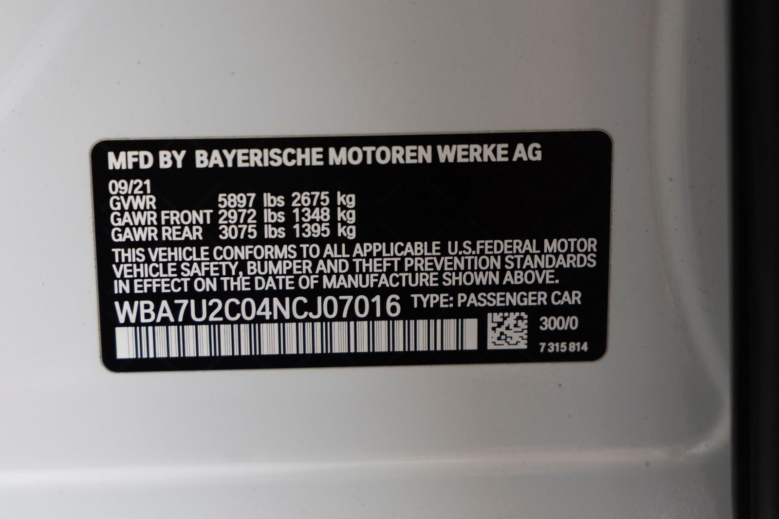 2022 BMW 750i xDrive 750i xDrive