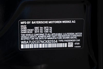 2022 BMW 750i xDrive 750i xDrive