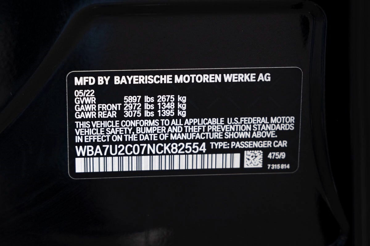 2022 BMW 750i xDrive 750i xDrive