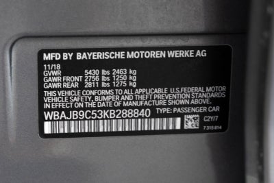 2019 BMW 550i xDrive M550i xDrive