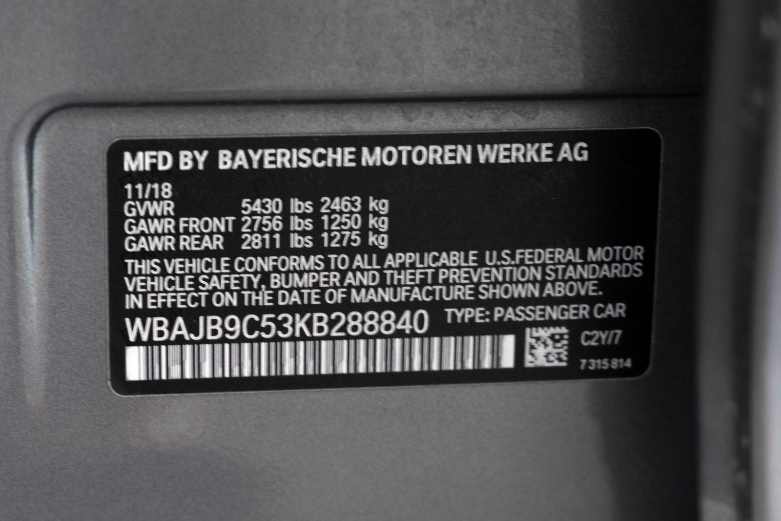 2019 BMW 550i xDrive M550i xDrive