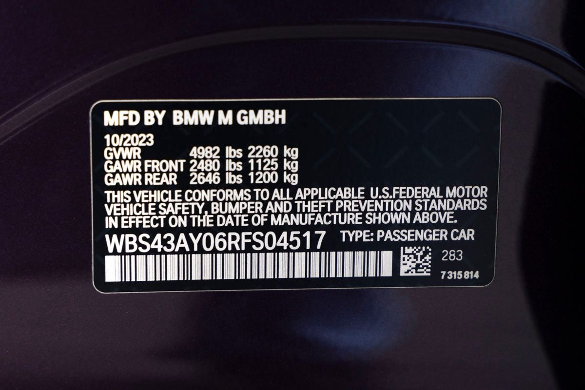 2024 BMW M3 Competition