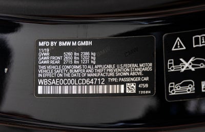 2020 BMW M8 Base