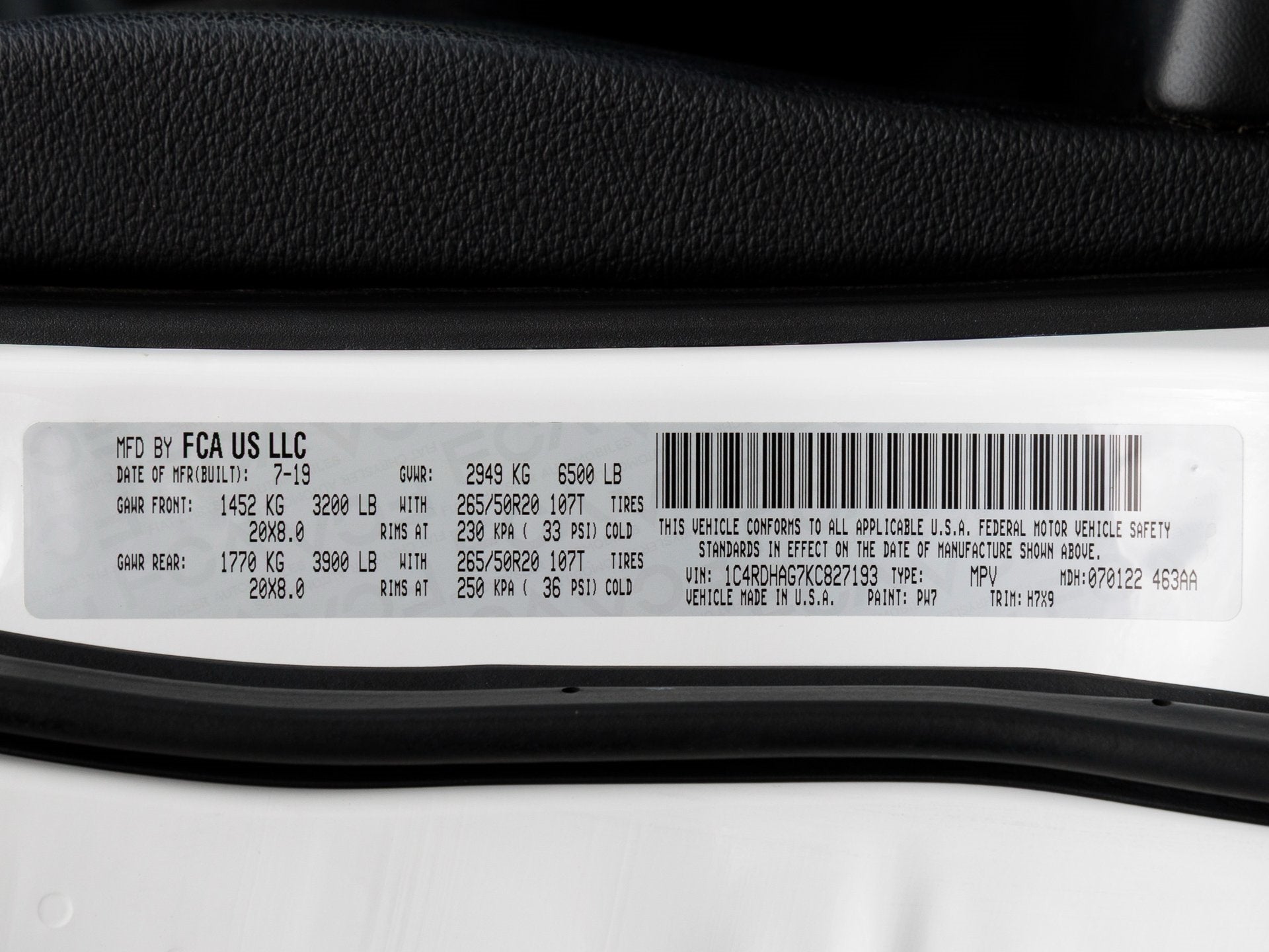 2019 Dodge Durango SXT Plus