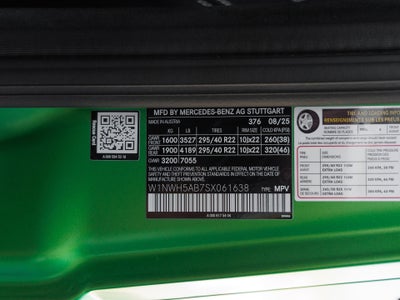 2025 Mercedes-Benz G-Class G 63 AMG® 4MATIC®