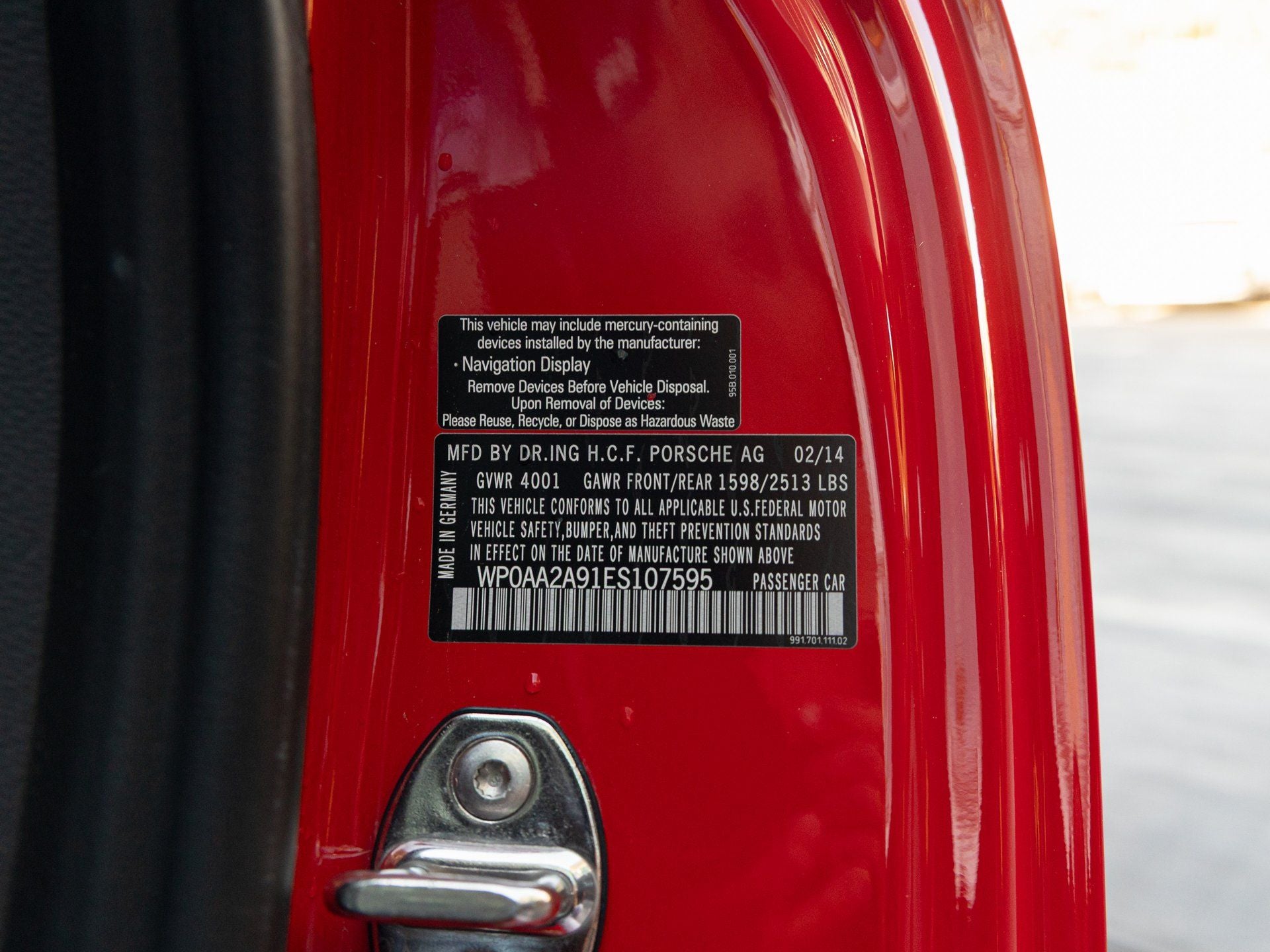 2014 Porsche 911 911 Carrera