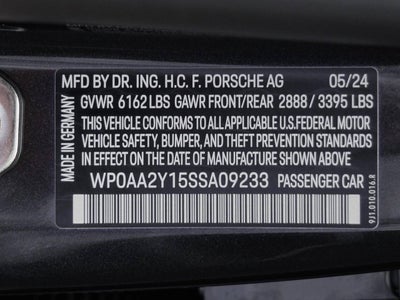 2025 Porsche Taycan Taycan