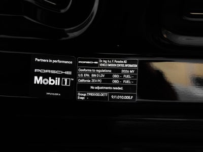 2026 Porsche Taycan 4 Black Edition