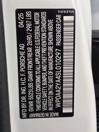 2025 Porsche Panamera Panamera