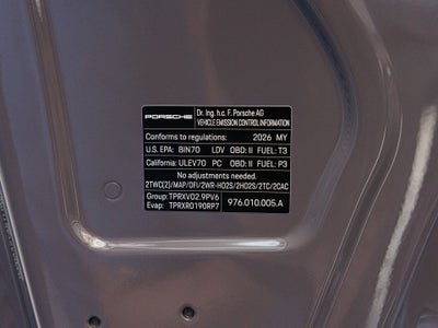 2026 Porsche Panamera Panamera 4