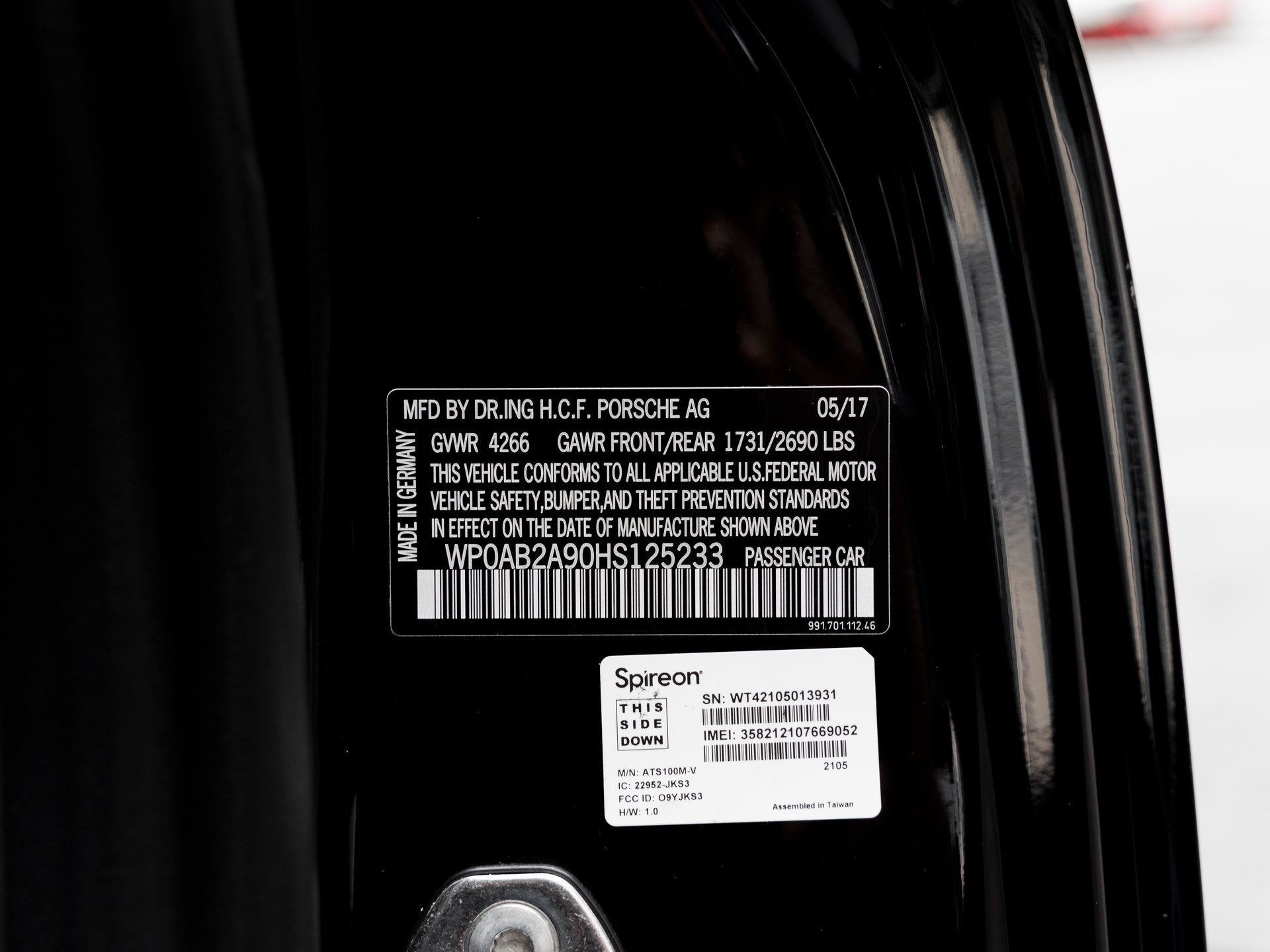 2017 Porsche 911 911 Carrera GTS